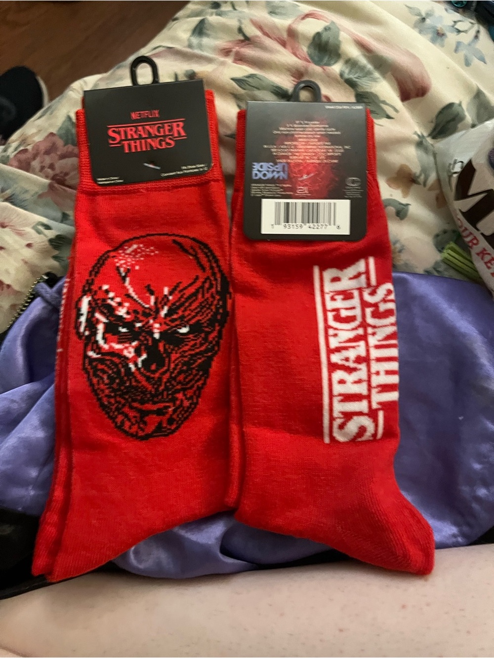 Stranger Things Vecna Crew Socks